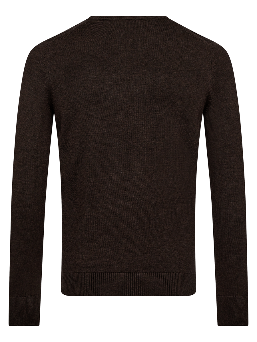 Bruun & Stengade Strik & Sweat 2502-04001-dark-brown_S - Bygholm Menswear
